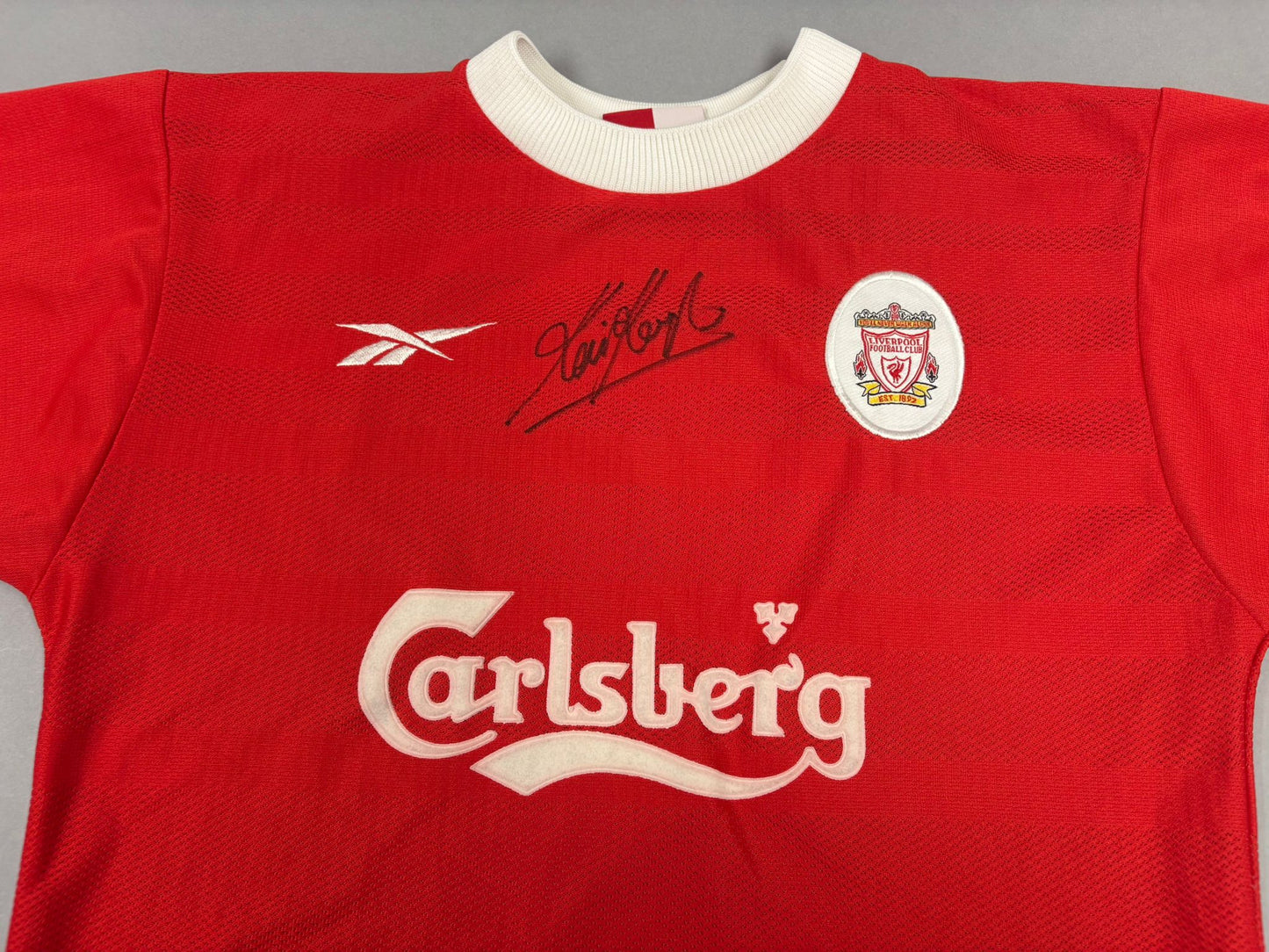 Kevin Keegan Signed Vintage Liverpool FC 1998/99 Home Shirt + Dealer COA