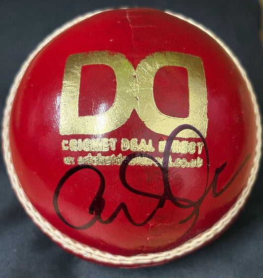 New Zealand Cricket Legend Tim Southee Signed Red Cricket Ball + Dealer COA