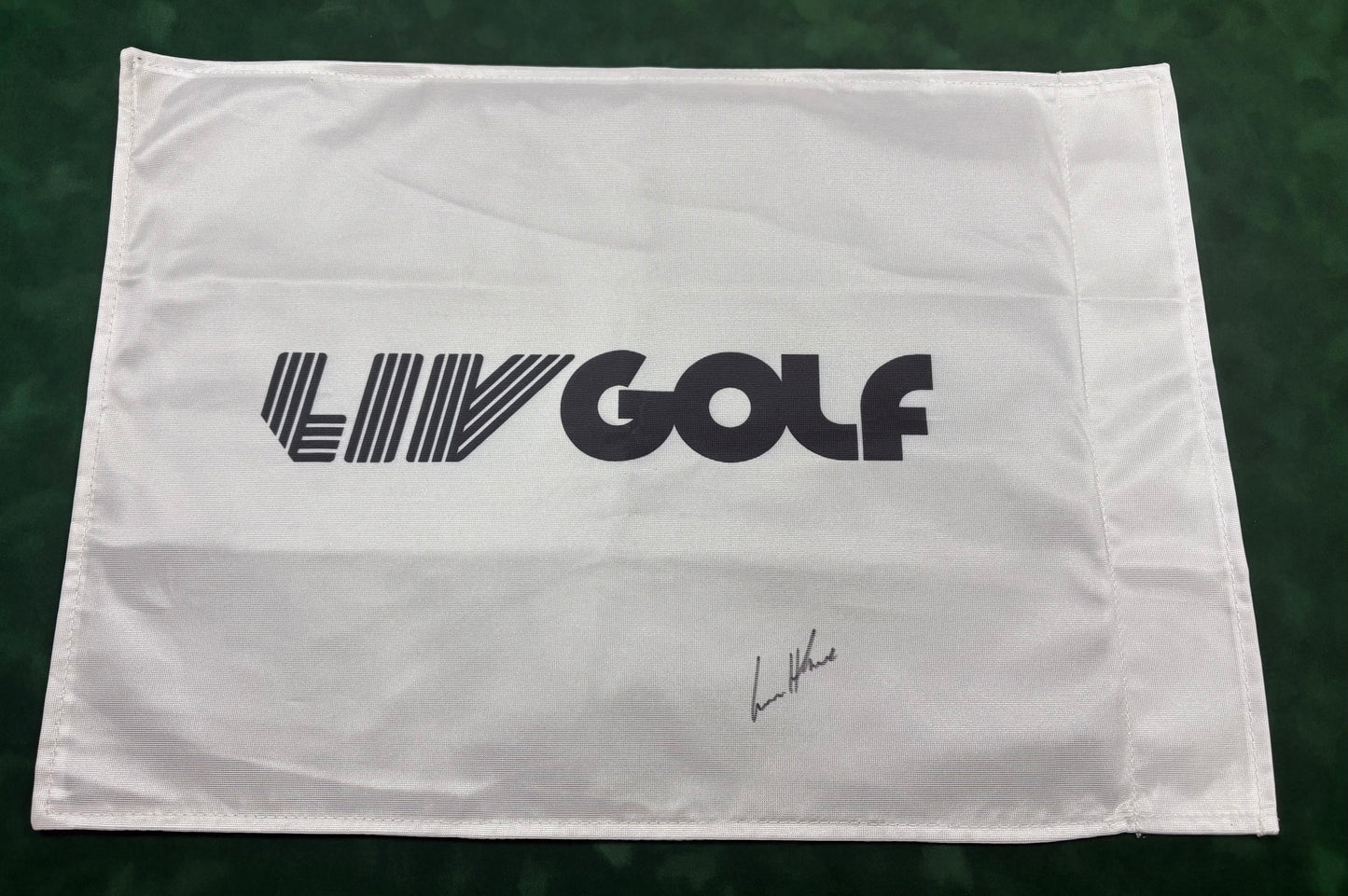 2026 LIV Golf @ JCB Winner Lucas Herbert Signed Golf Flag + Cert