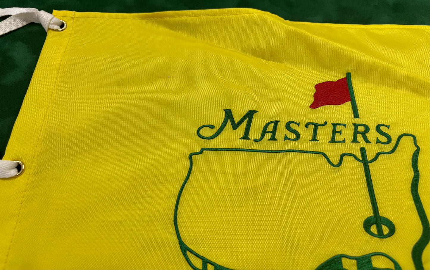 2017 Champion Sergio Garcia Signed Undated Masters Flag + Dealer COA