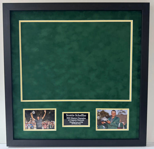 Premium Golf Flag Framing Kit for 2022 Masters Winner Scottie Scheffler Pin Flag