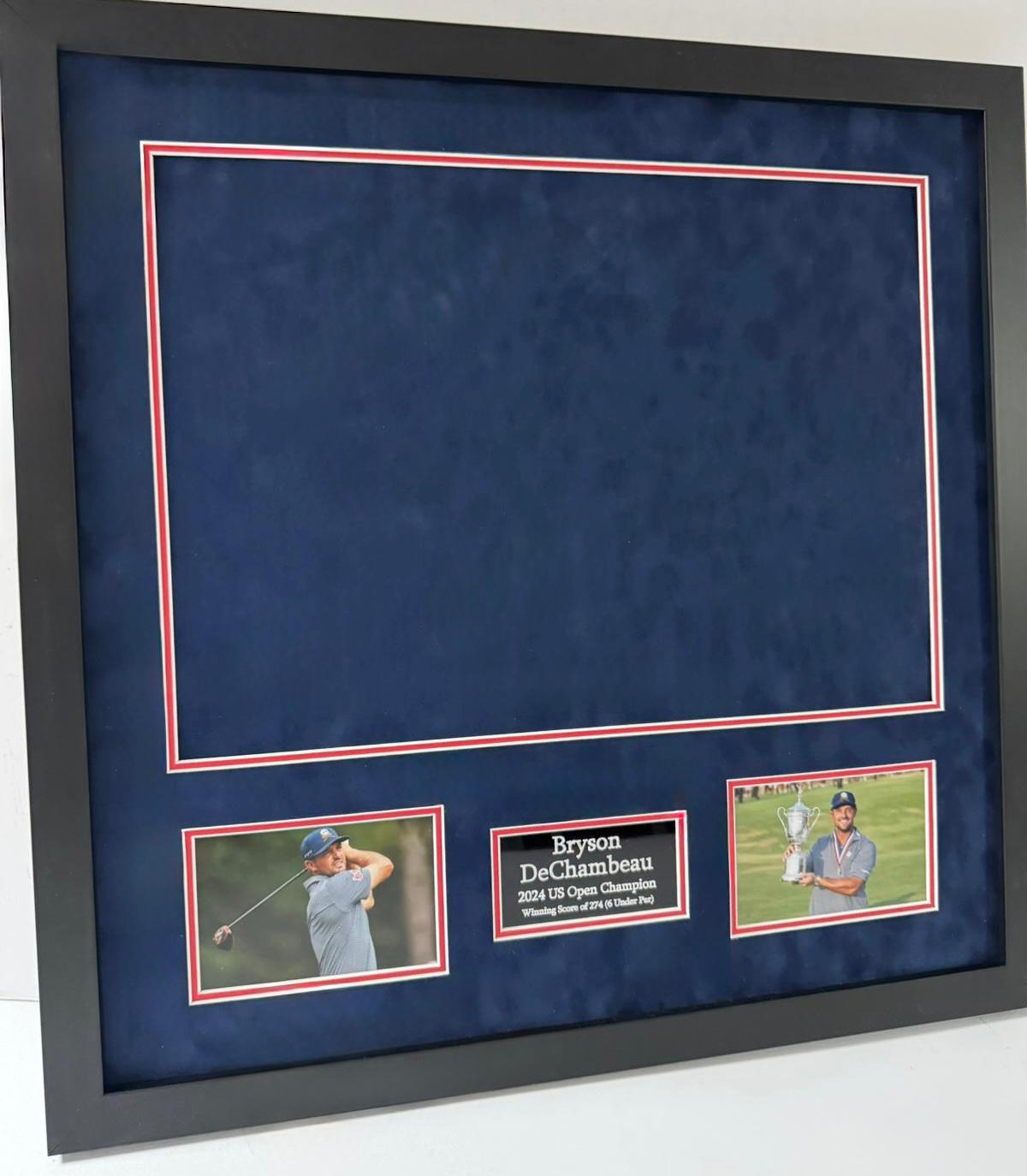 Premium Golf Flag Framing Kit for Bryson DeChambeau 2024 US Open Champion Golf Flag