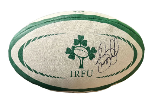 Irish Rugby Legend Brian O'Driscoll Signed IRFU Full Size Rugby Ball + Cert