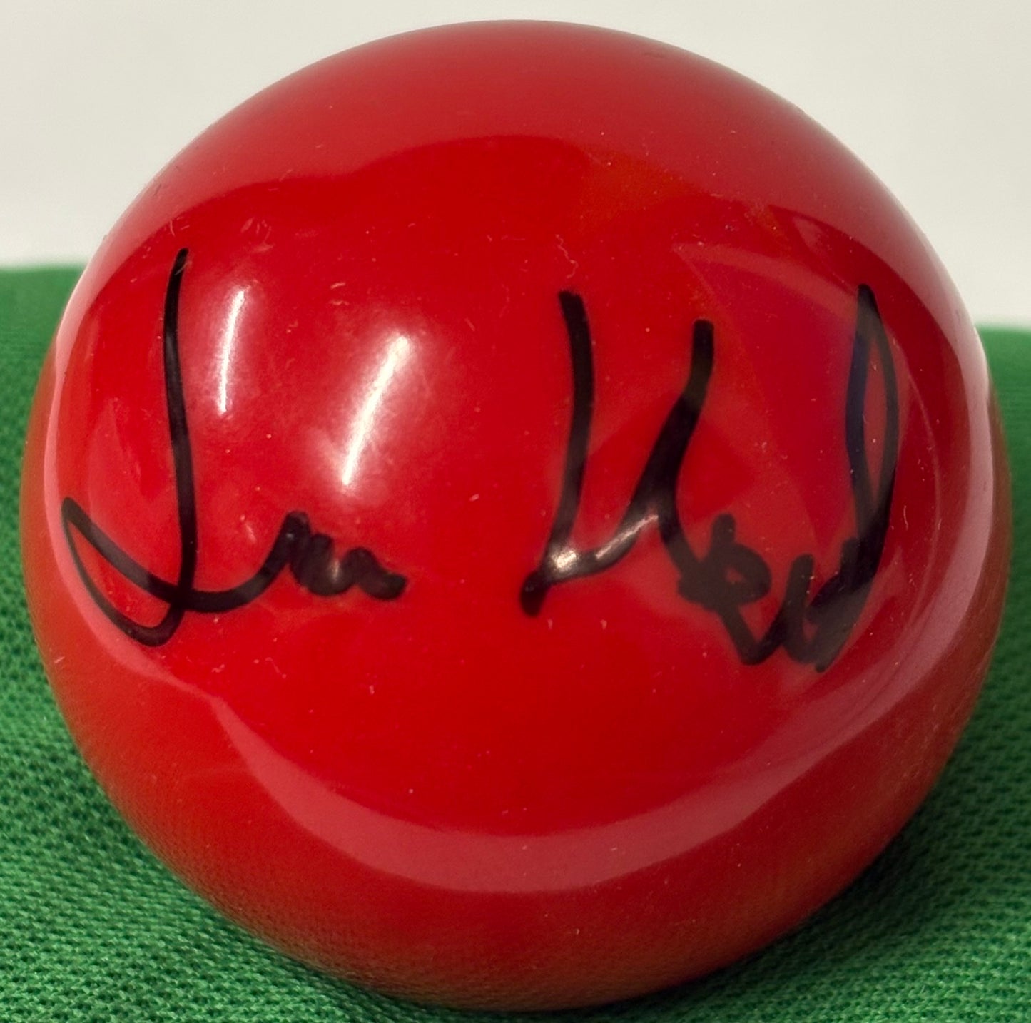 2026 World Snooker Championship Player Liam Highfield Signed Red 2’’ Snooker Ball + Cert