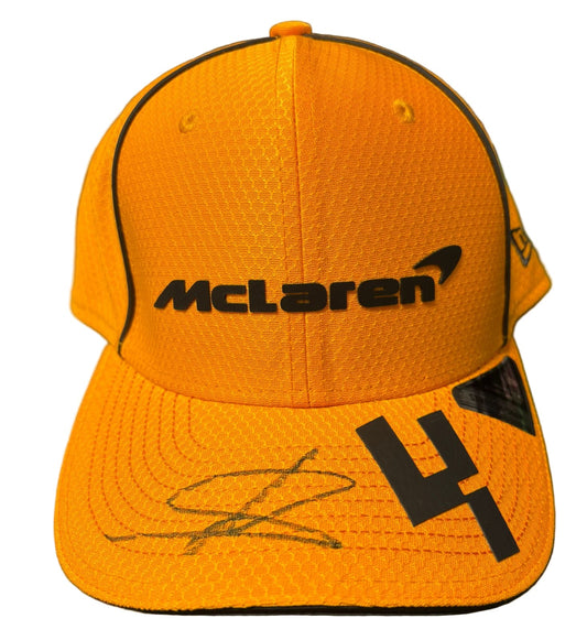2025 British Grand Prix Winner Lando Norris Signed 9FIFTY McLaren F1 Cap + Dealer COA