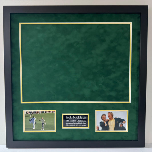 Premium Golf Flag Framing Kit for Six-Time Masters Winner Jack Nicklaus Pin Flag