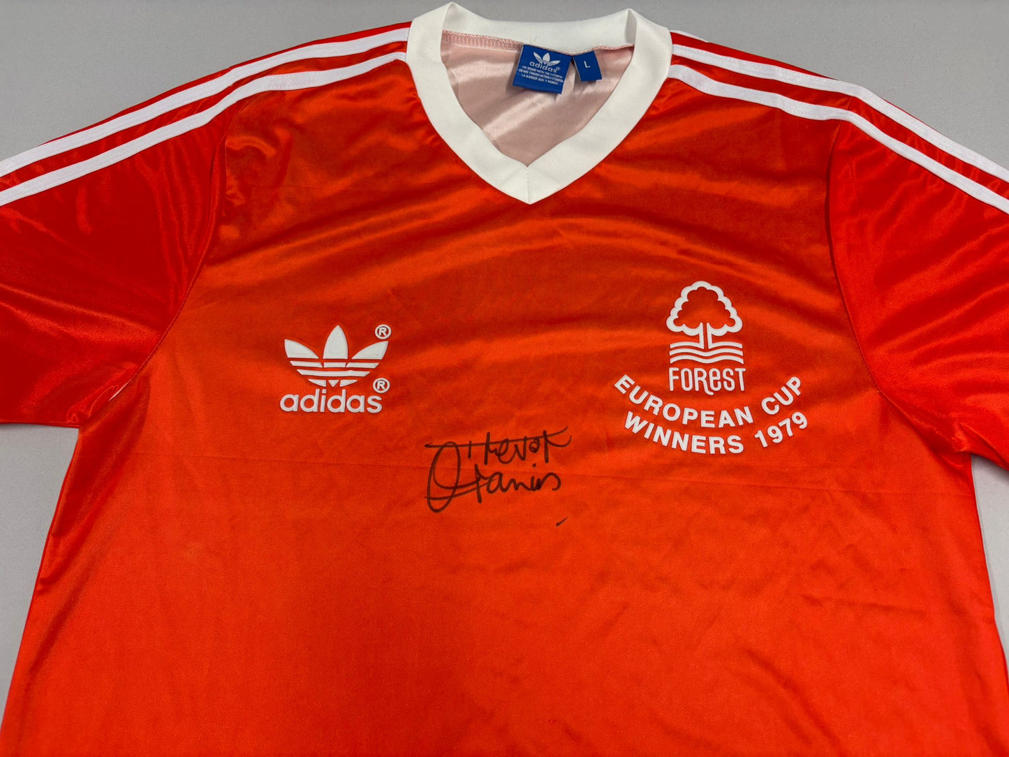 Trevor Francis Signed 1979 Nottingham Forest Retro European Cup Final Shirt + Dealer COA