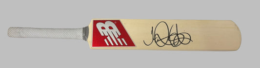 England Cricket Legend & Star Batsman Joe Root Signed New Balance Mini Cricket Bat + COA