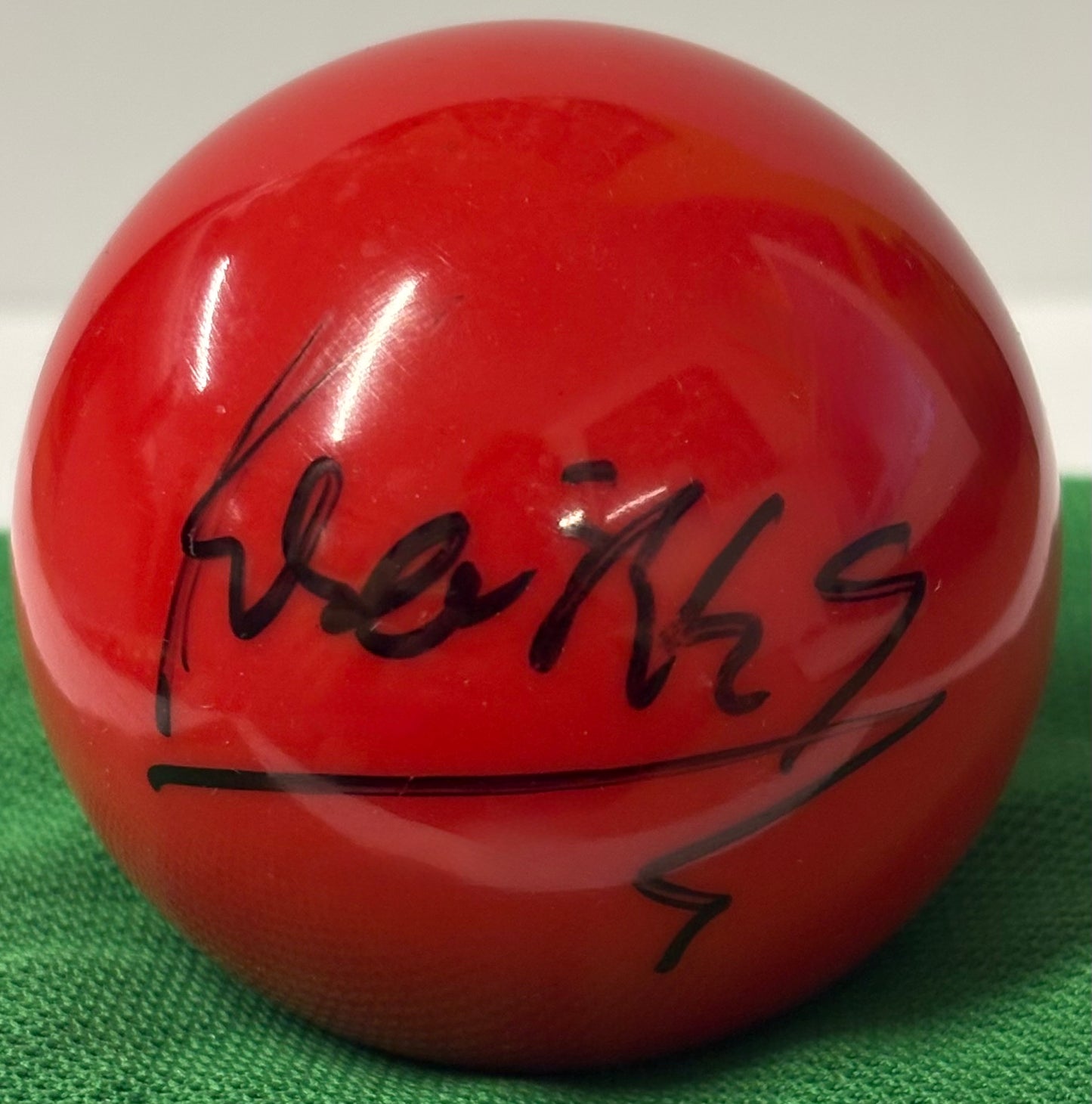 World Snooker Tour Player Kreishh Gurbaxani Signed Red Snooker Ball + COA