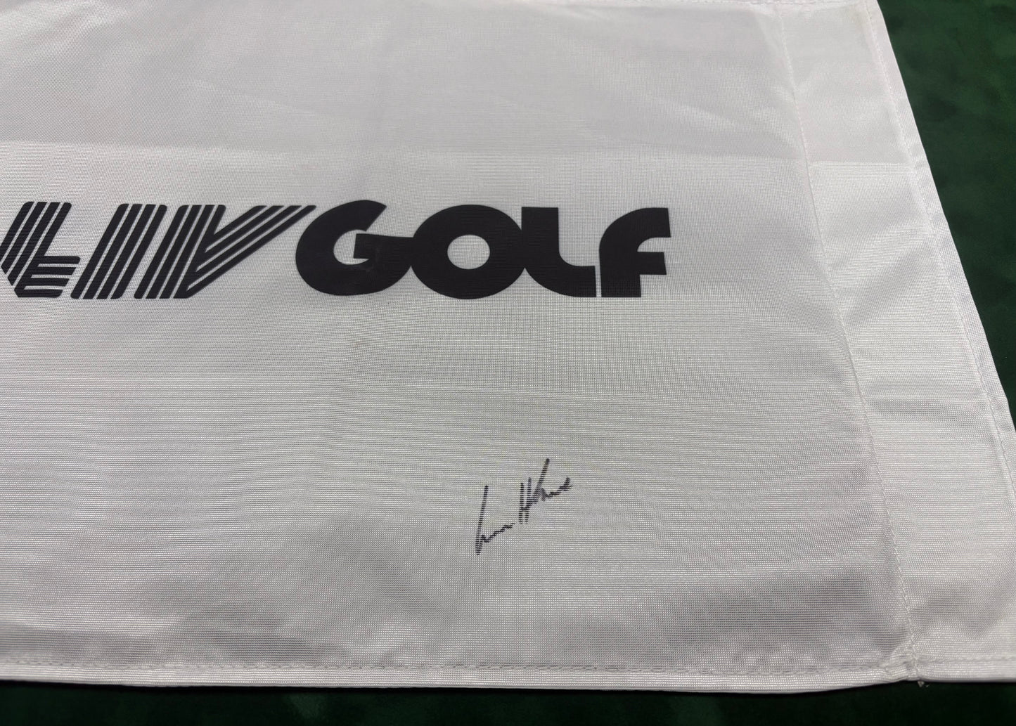 2026 LIV Golf @ JCB Winner Lucas Herbert Signed Golf Flag + Cert