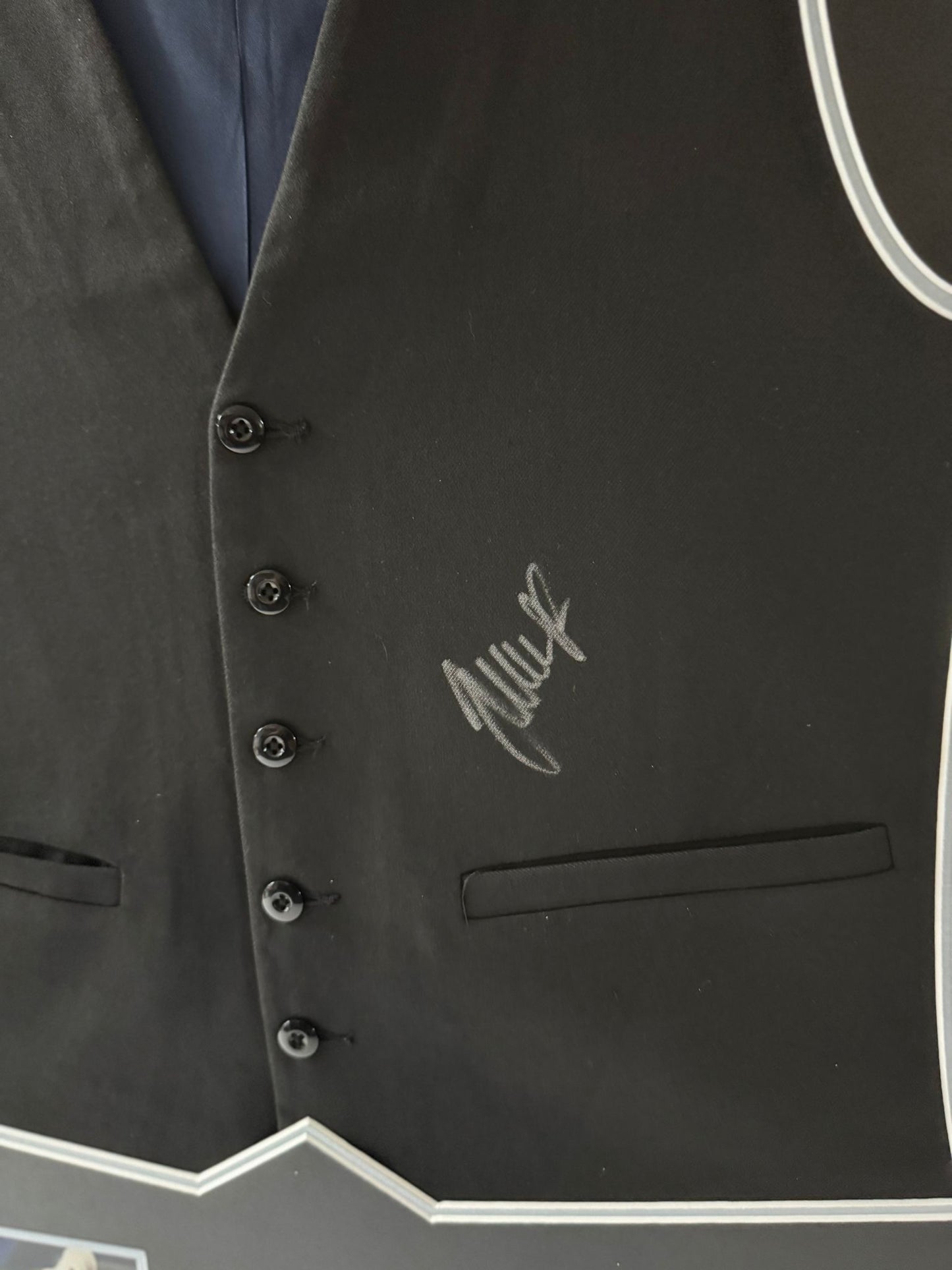 2019 World Snooker Champion Judd Trump Signed & Framed Waistcoat + Cert