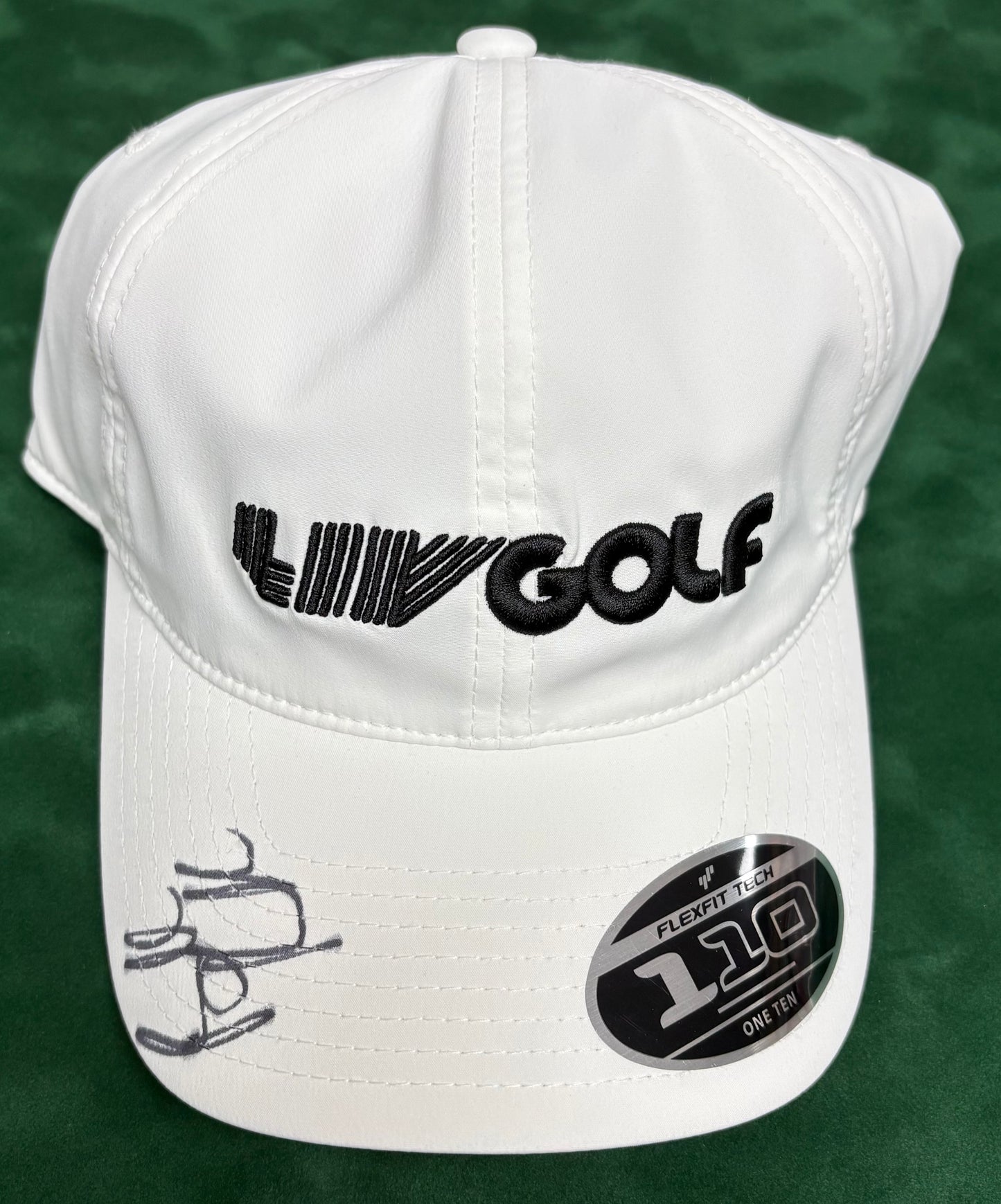 Brooks Koepka Signed White LIV Golf Cap + Dealer COA