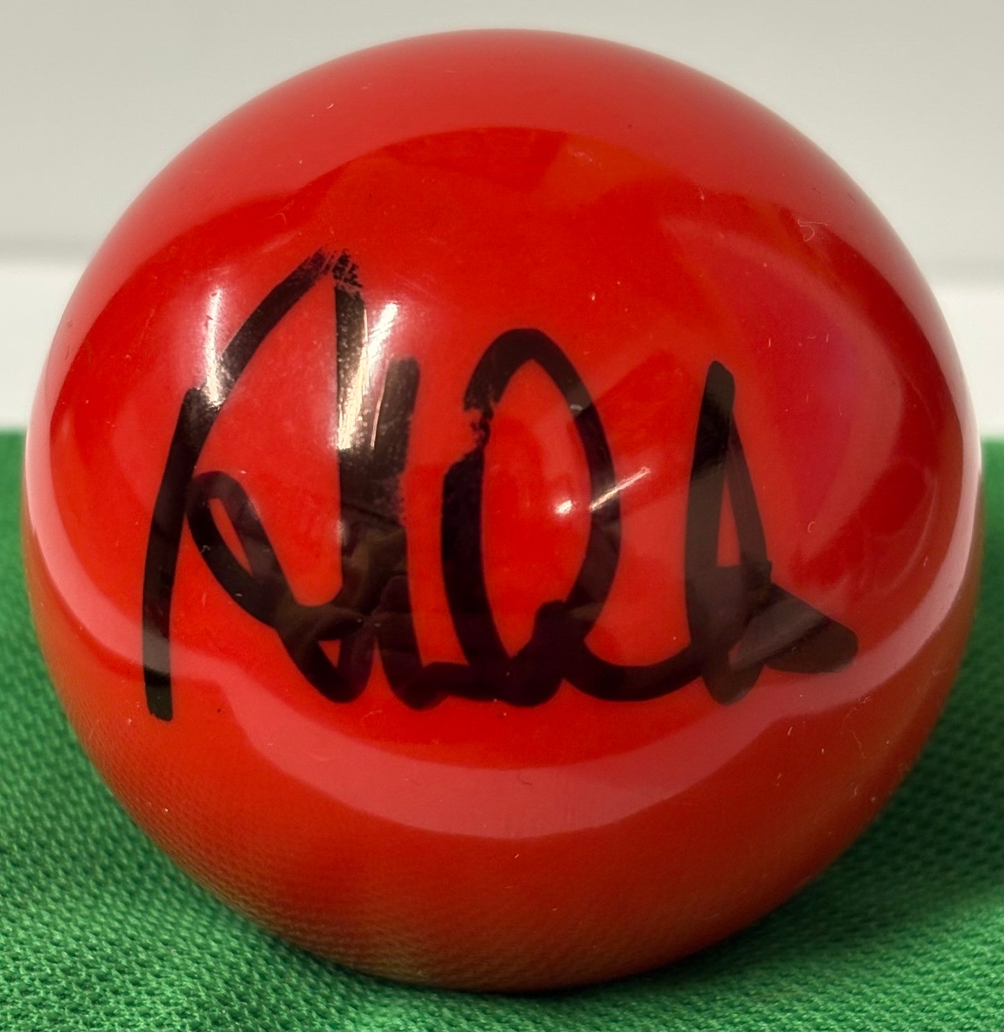 2026 World Senior Championship Player Ali Carter Signed Red Snooker Ball + COA