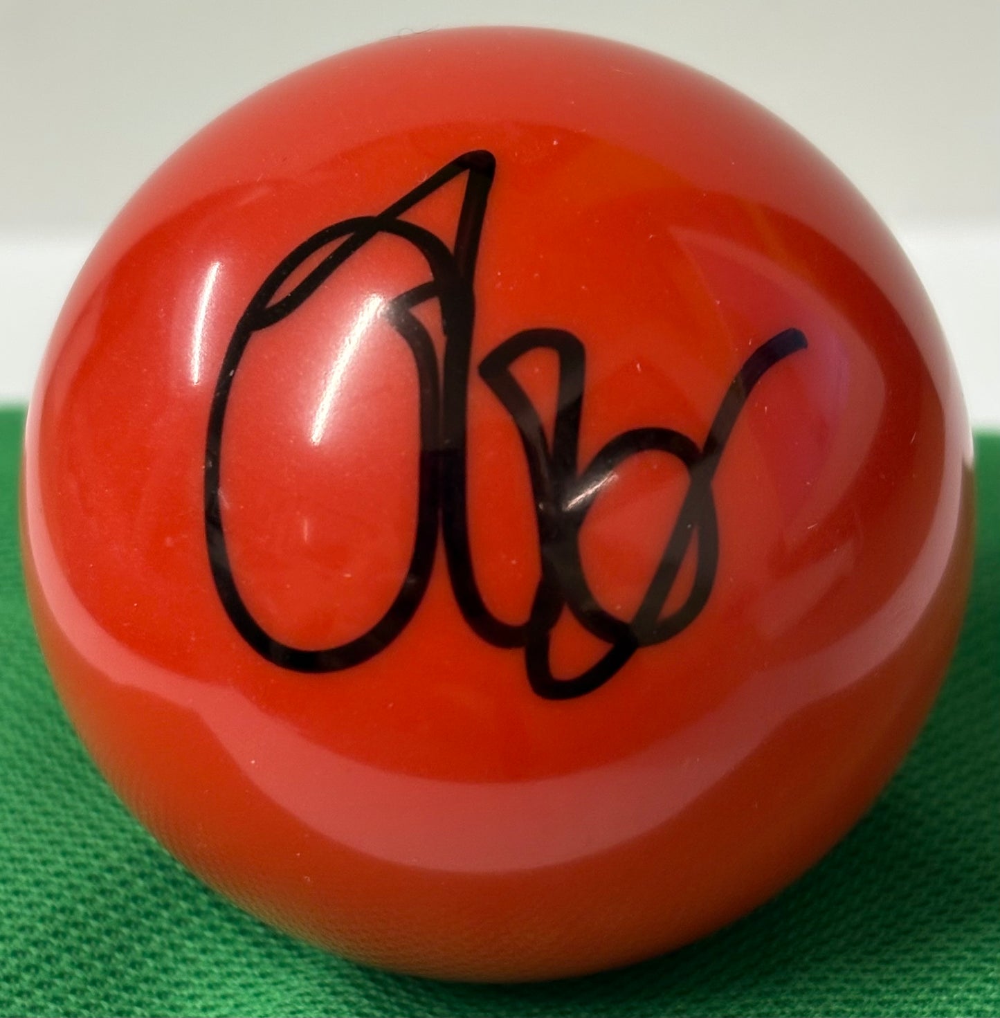 1991 World Snooker Champion John Parrott Signed Red Snooker Ball + Cert