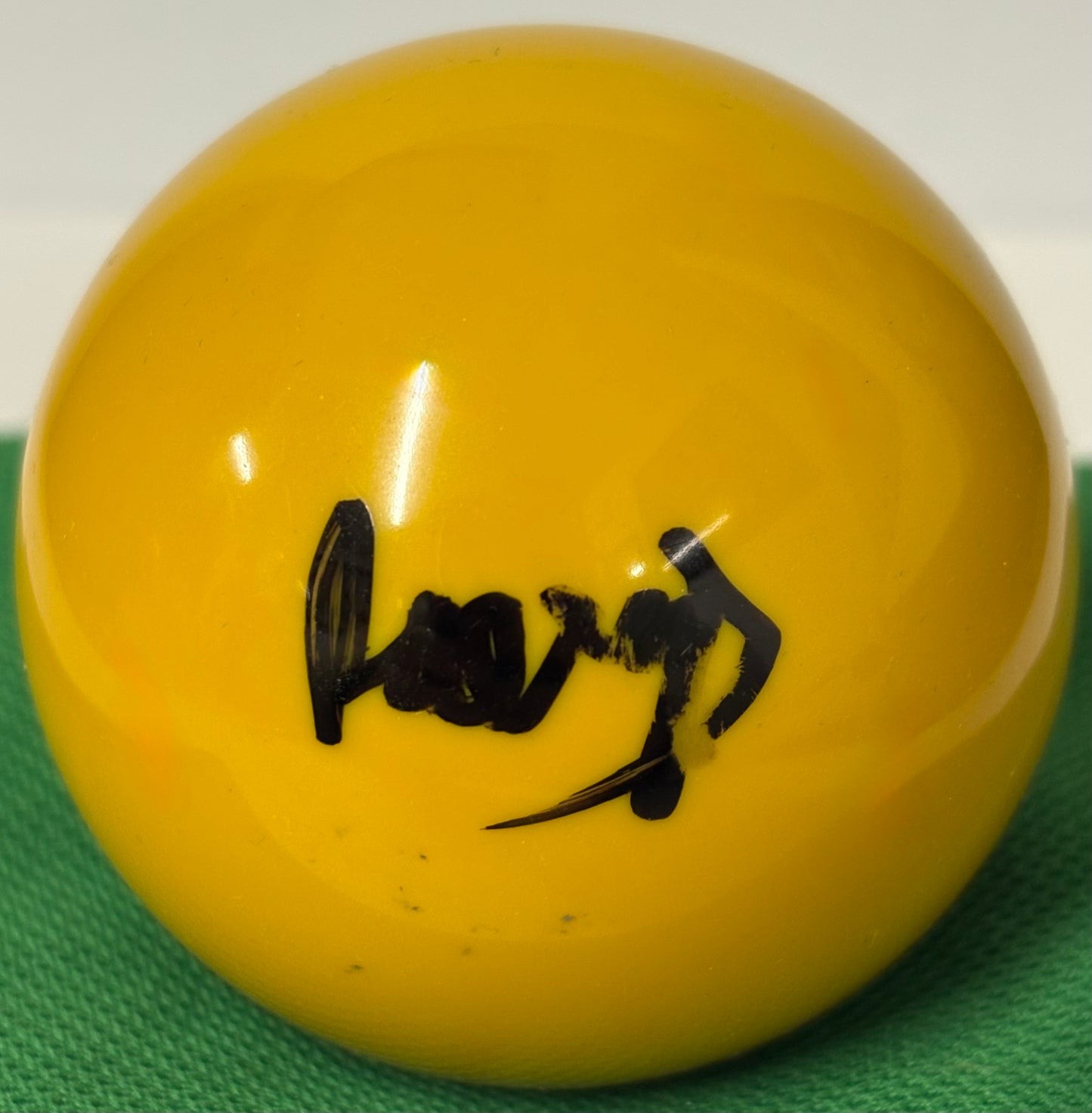Snooker Player Ryan Davies Signed Yellow Snooker Ball + COA