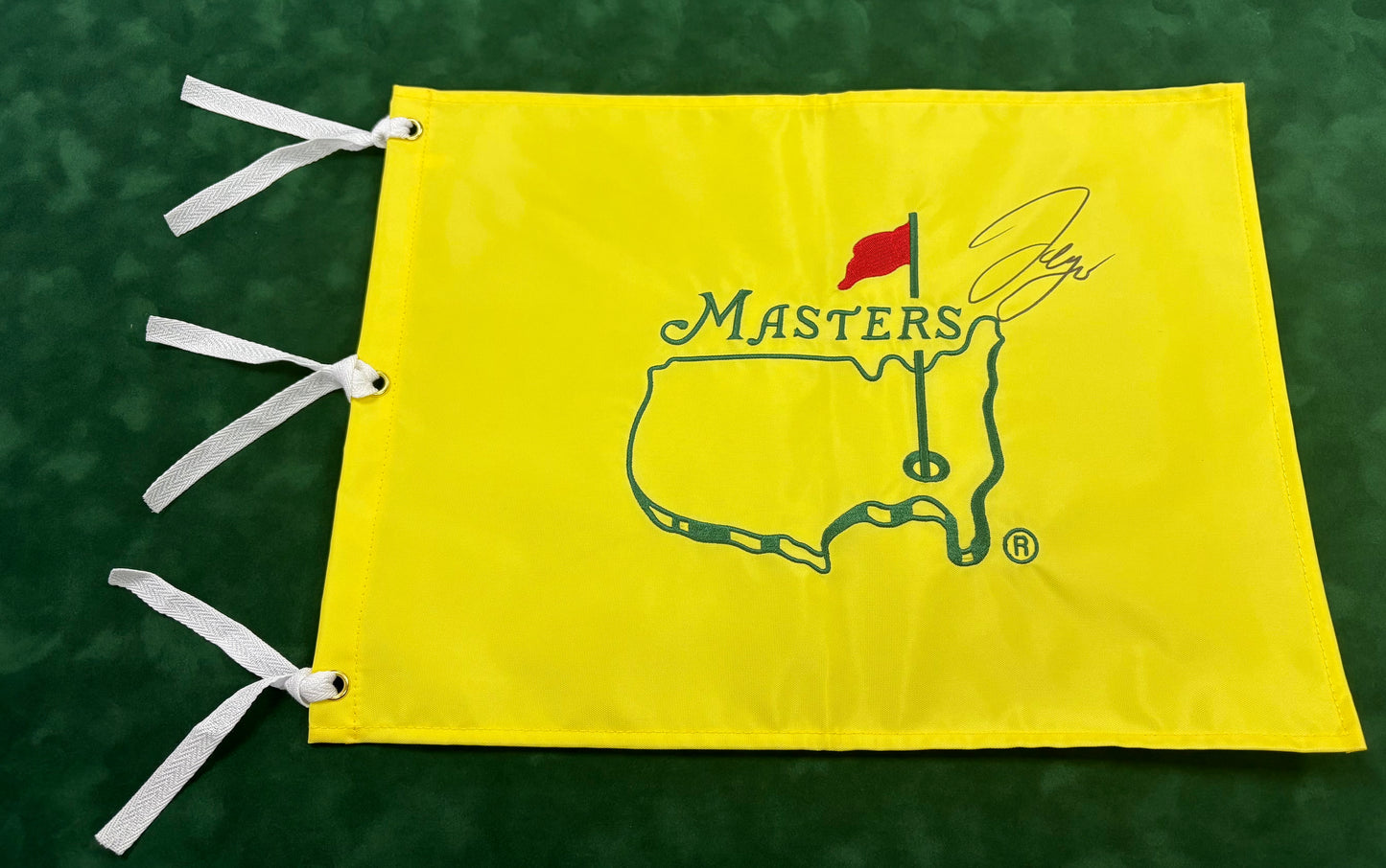 2017 Champion Sergio Garcia Signed Undated Masters Flag + Cert