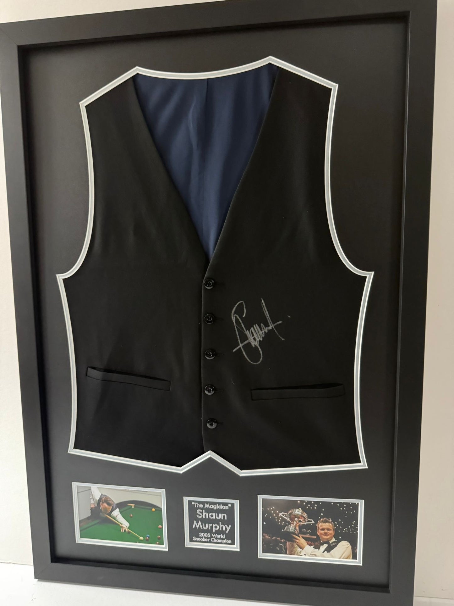 Shaun Murphy 2005 Snooker World Champion Hand Signed & Framed Waistcoat + COA