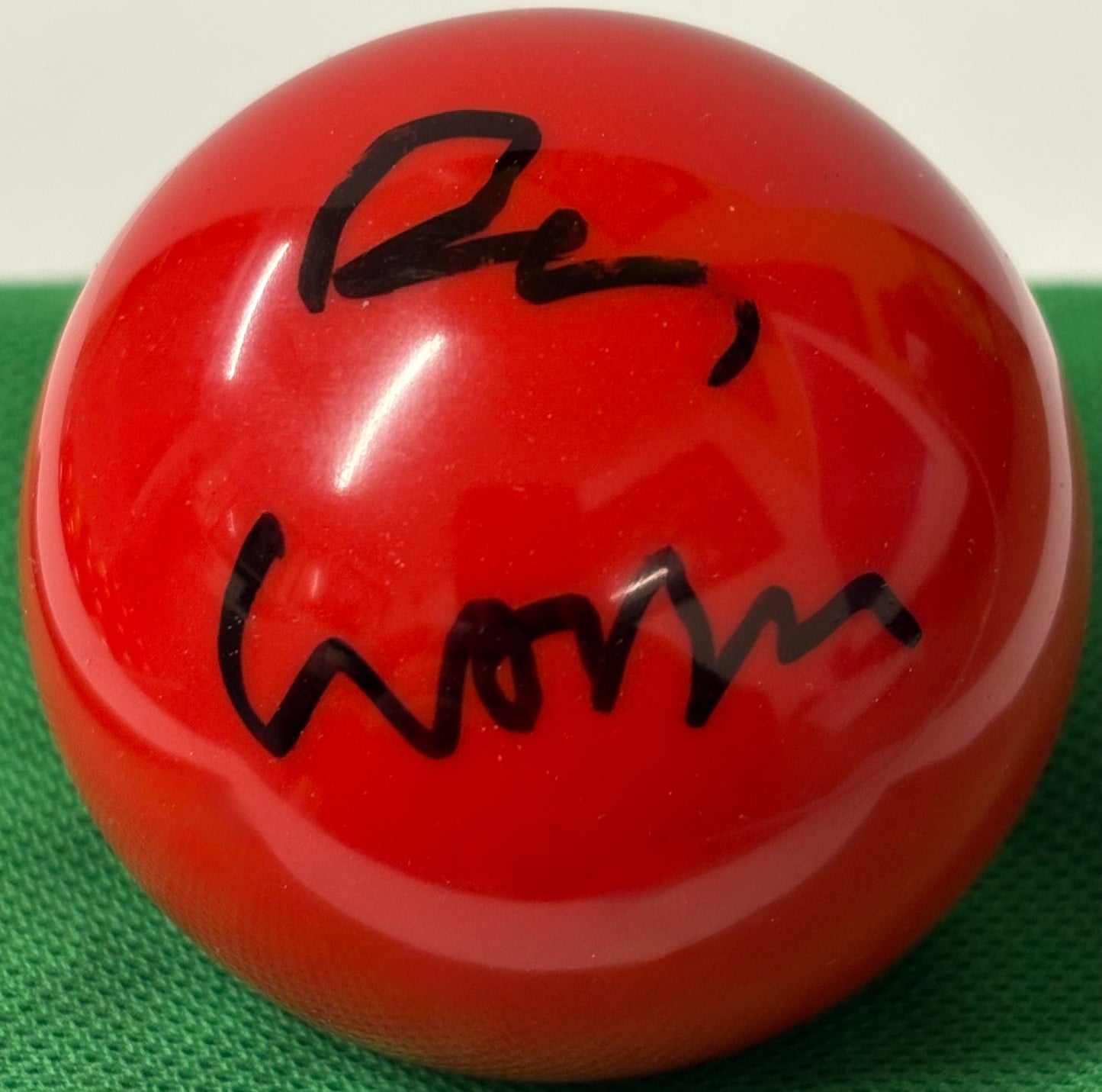 World Snooker Tour Player Ben Wollaston Signed Red Snooker Ball + Cert