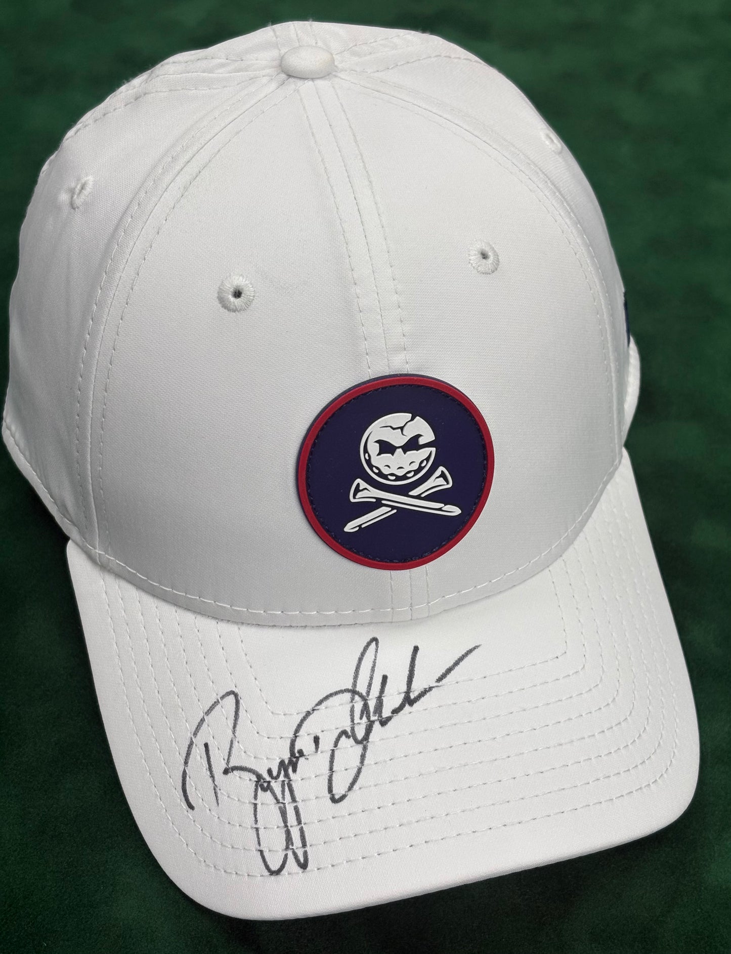 LIV Golfer Bryson DeChambeau Signed Crushers GC White Golf Cap + COA
