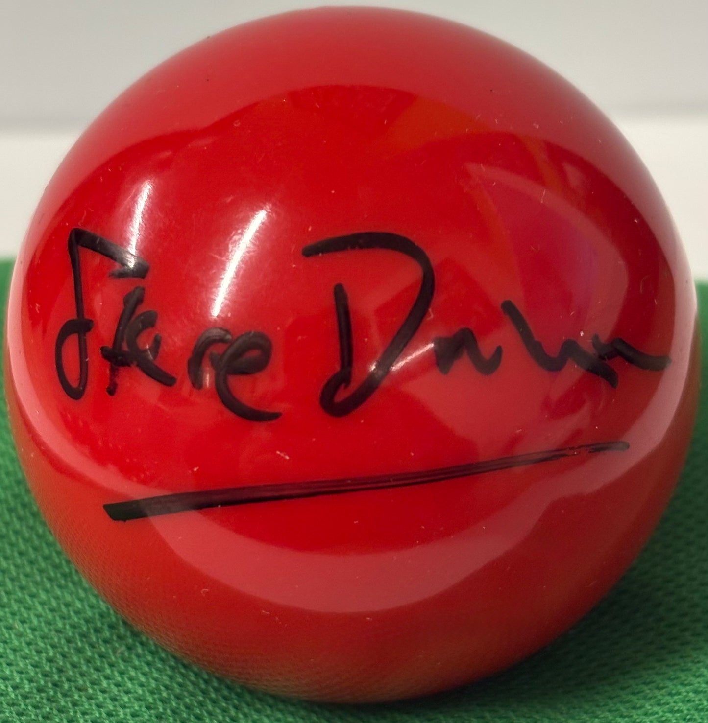 World Snooker Tour Chairman Steve Dawson Signed Red Snooker Ball + COA