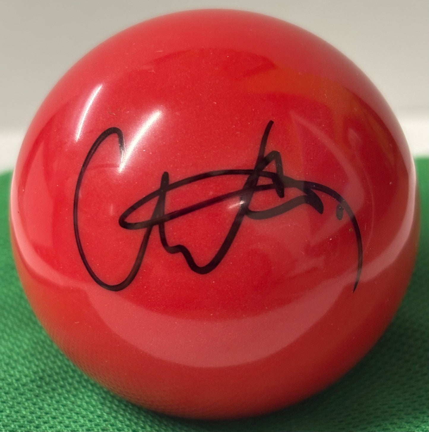 2025 Scottish Open Champion Chris Wakelin Signed 2’’ Size Red Snooker Ball + COA