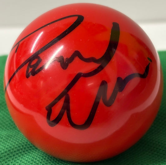 Welsh Snooker Player Daniel Wells Signed Red Snooker Ball + COA