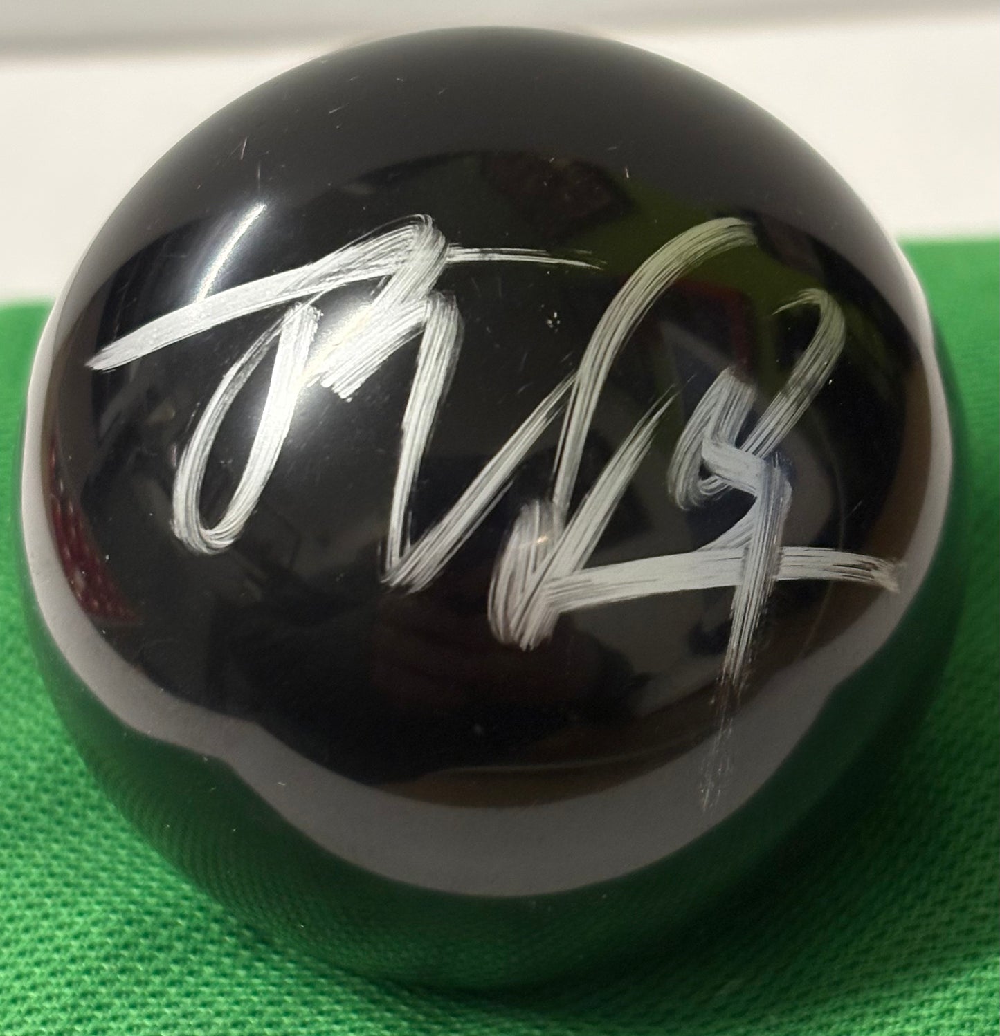 Chinese Snooker Player Ding Junhui Signed Black Snooker Ball + Cert