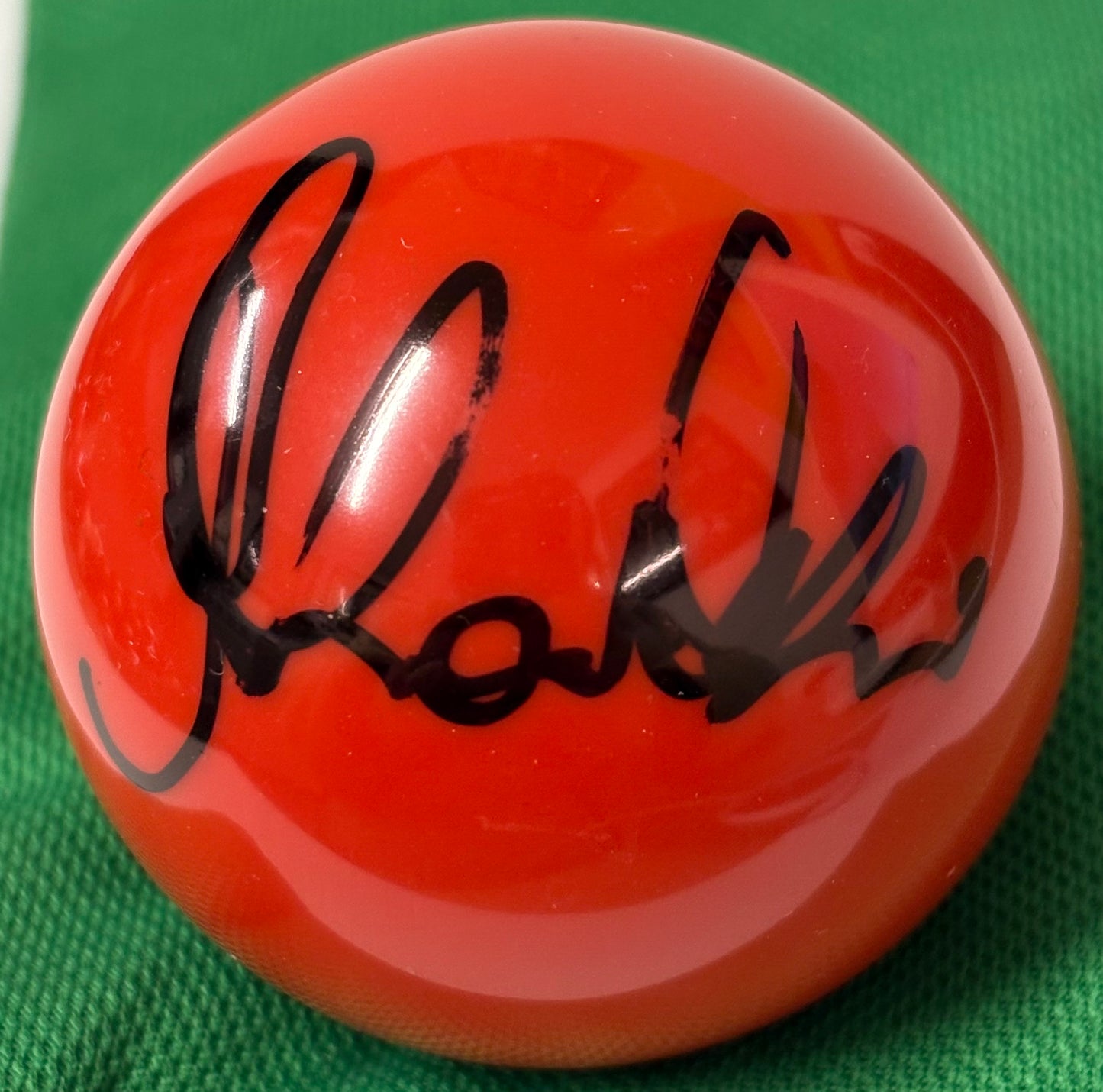 2026 World Snooker Championship Player Antoni Kowalski Signed Red Snooker Ball + COA
