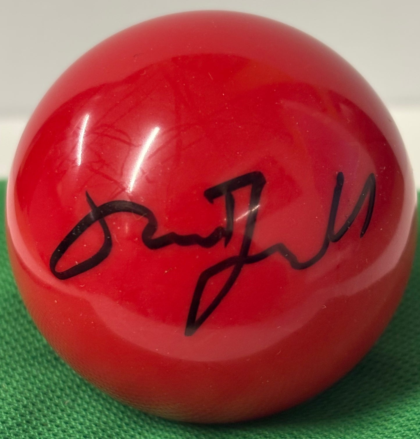 World Snooker Tour CEO Simon Brownell Signed Red 2’’ Snooker Ball + COA