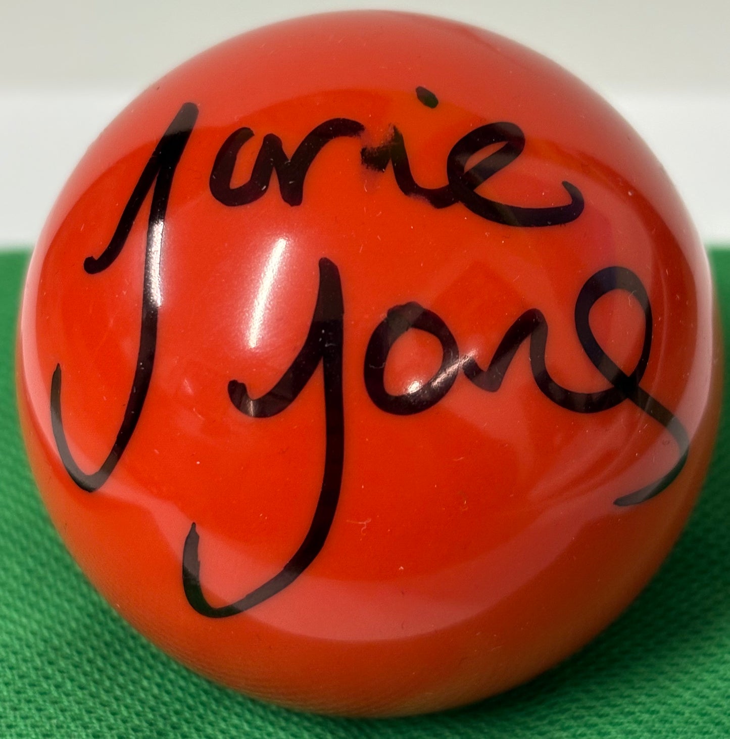 World Snooker Tour Player Jamie Jones Signed Red Snooker Ball + COA