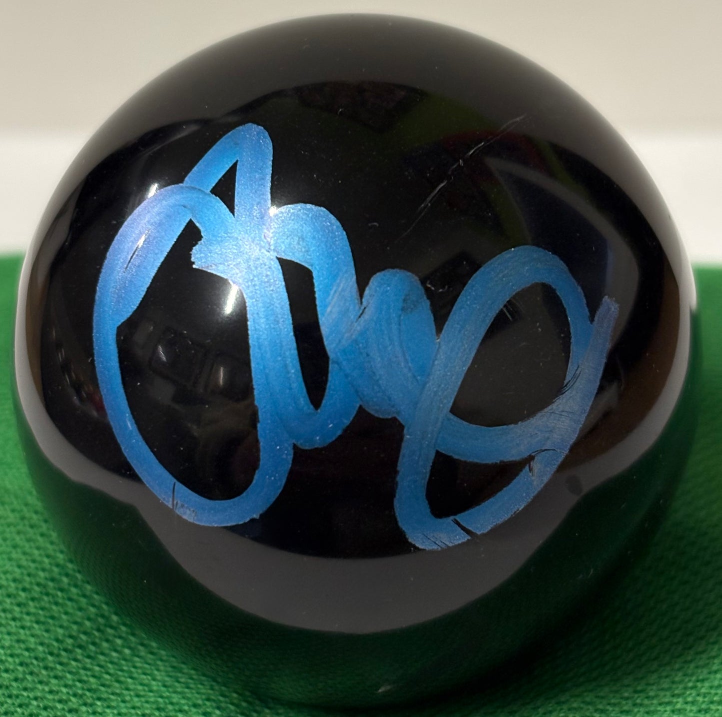 1991 World Snooker Champion John Parrott Signed Black Snooker Ball + Cert