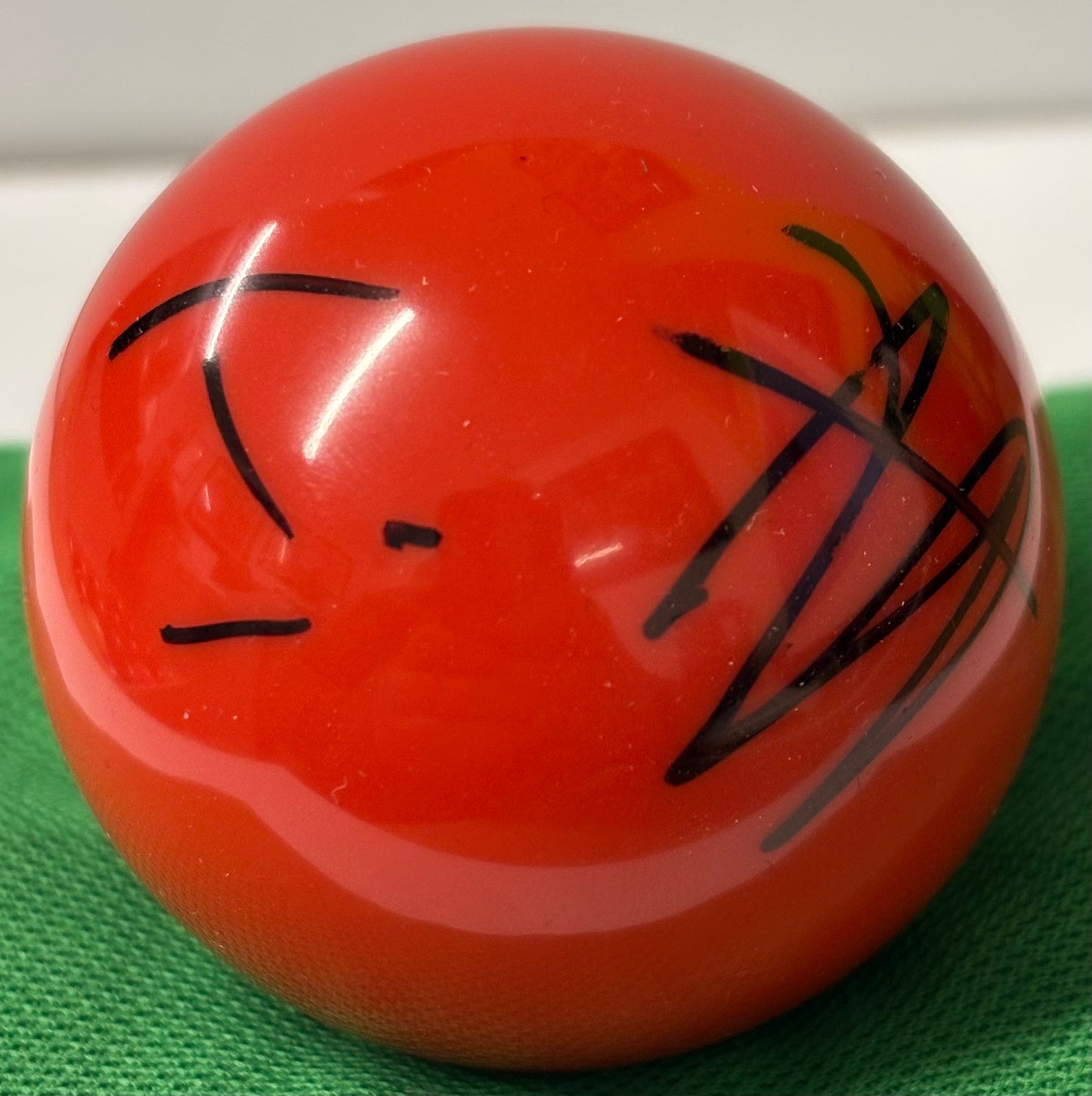 World Snooker Tour Player Jackson Page Signed Red Snooker Ball + Cert