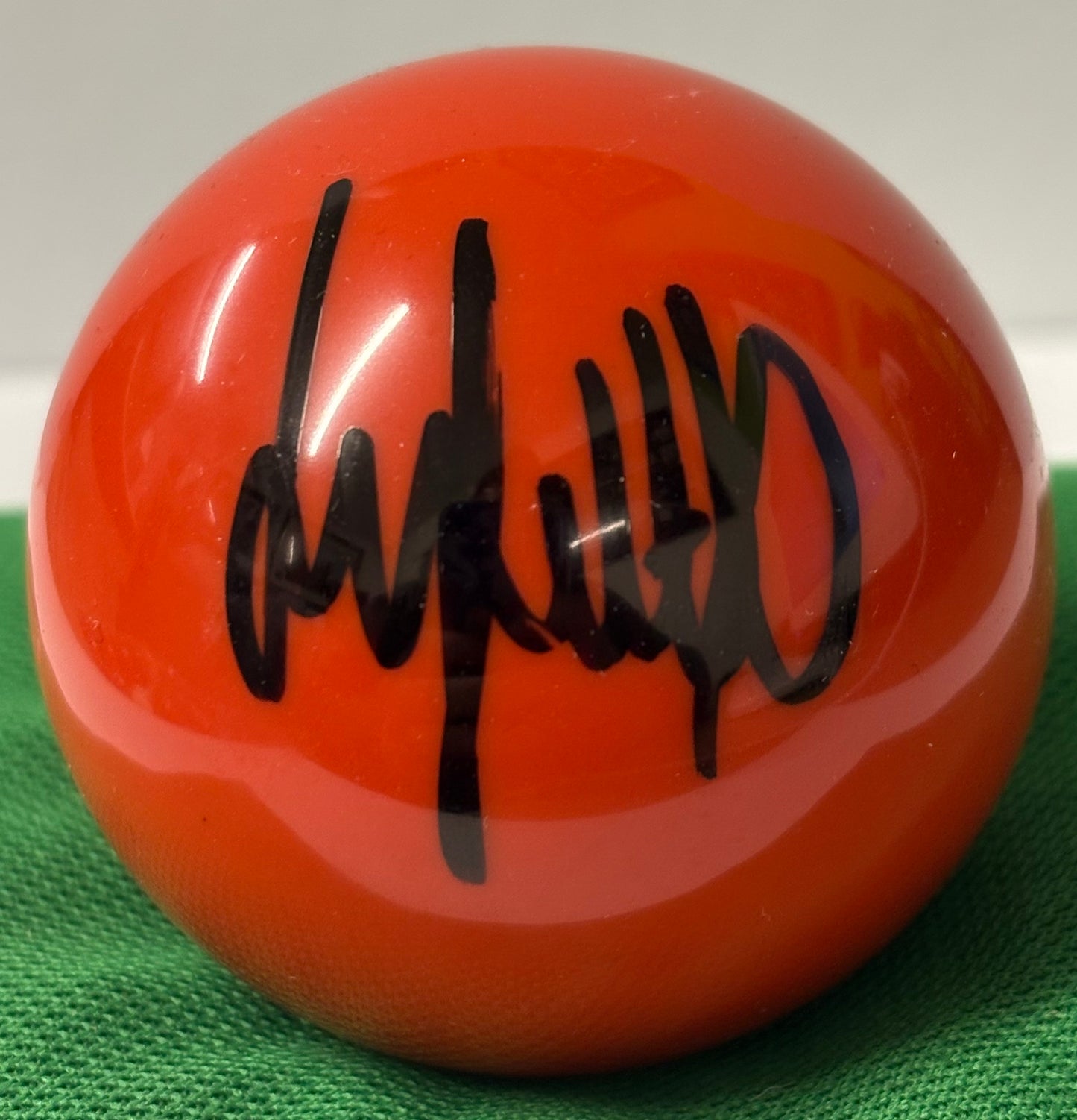 Jimmy White ‘The Whirlwind’ Snooker Legend Signed Red Snooker Ball + Cert