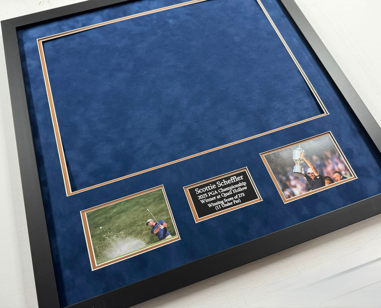 Premium Golf Flag Framing Kit for Scottie Scheffler 2025 PGA Championship Golf Flag