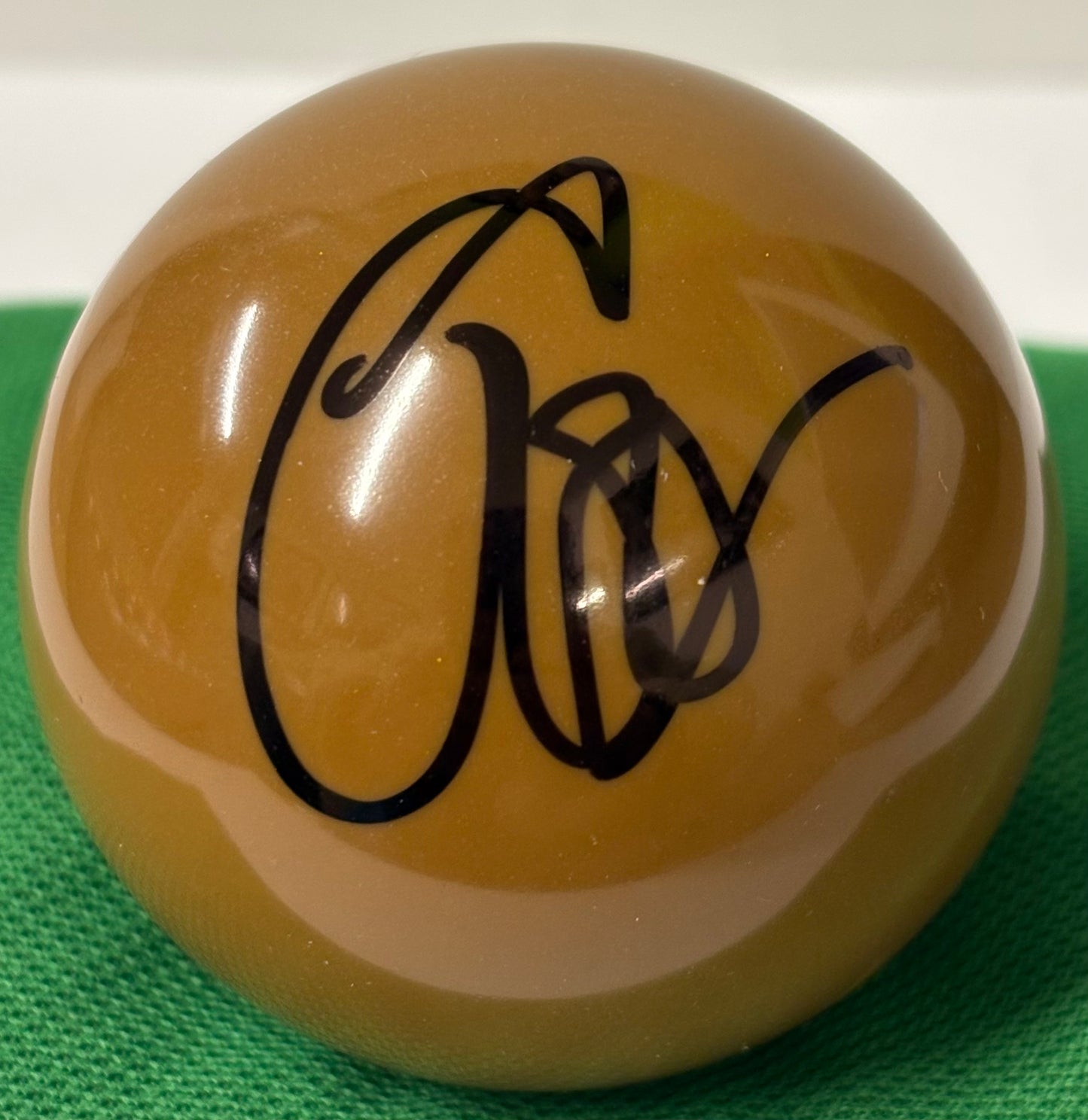 1991 World Snooker Champion John Parrott Signed Brown Snooker Ball + Cert