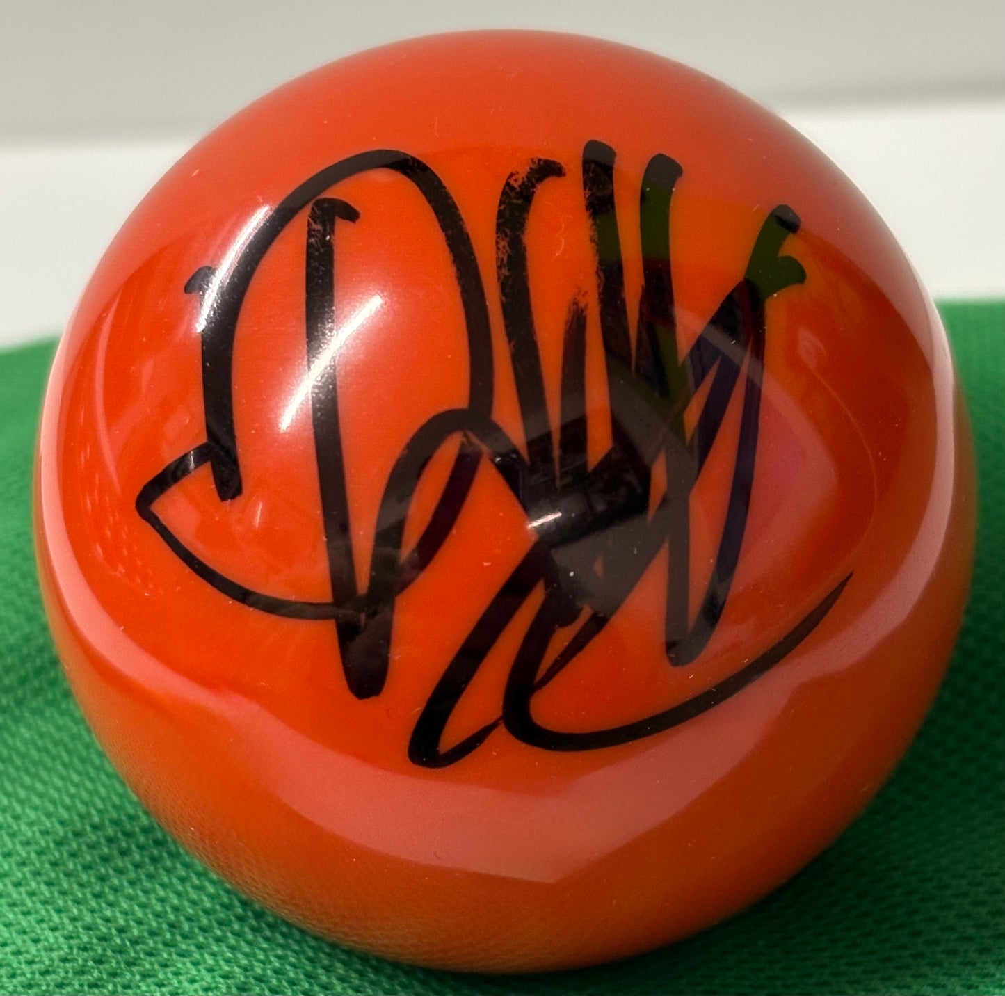 3x English Amateur Champion David Lilley Signed Red Snooker Ball + Cert