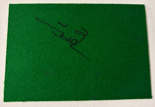 2025 World Snooker Champion Zhao Xintong Signed Green Snooker Baize + Cert