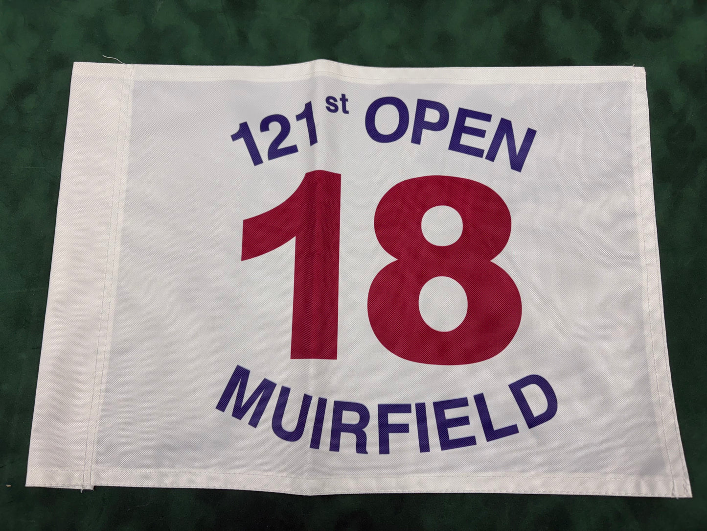 121st Open Championship at Muirfield Unsigned Golf Flag (White)