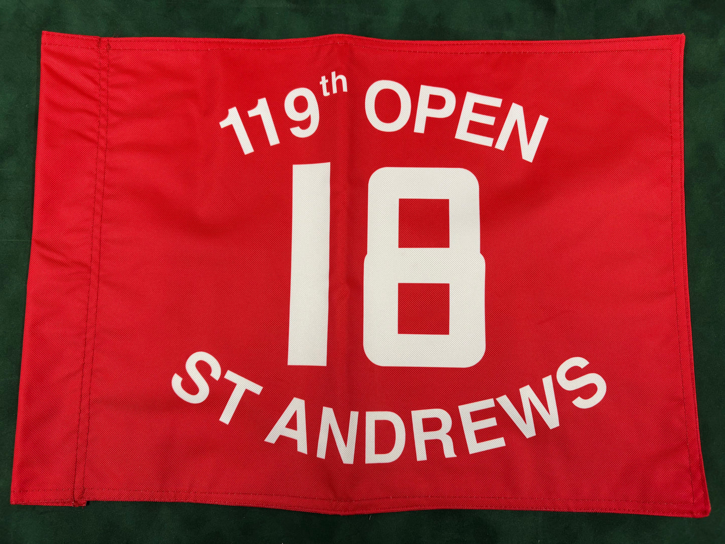 119th Open Championship at St Andrews Unsigned Golf Flag (Red)