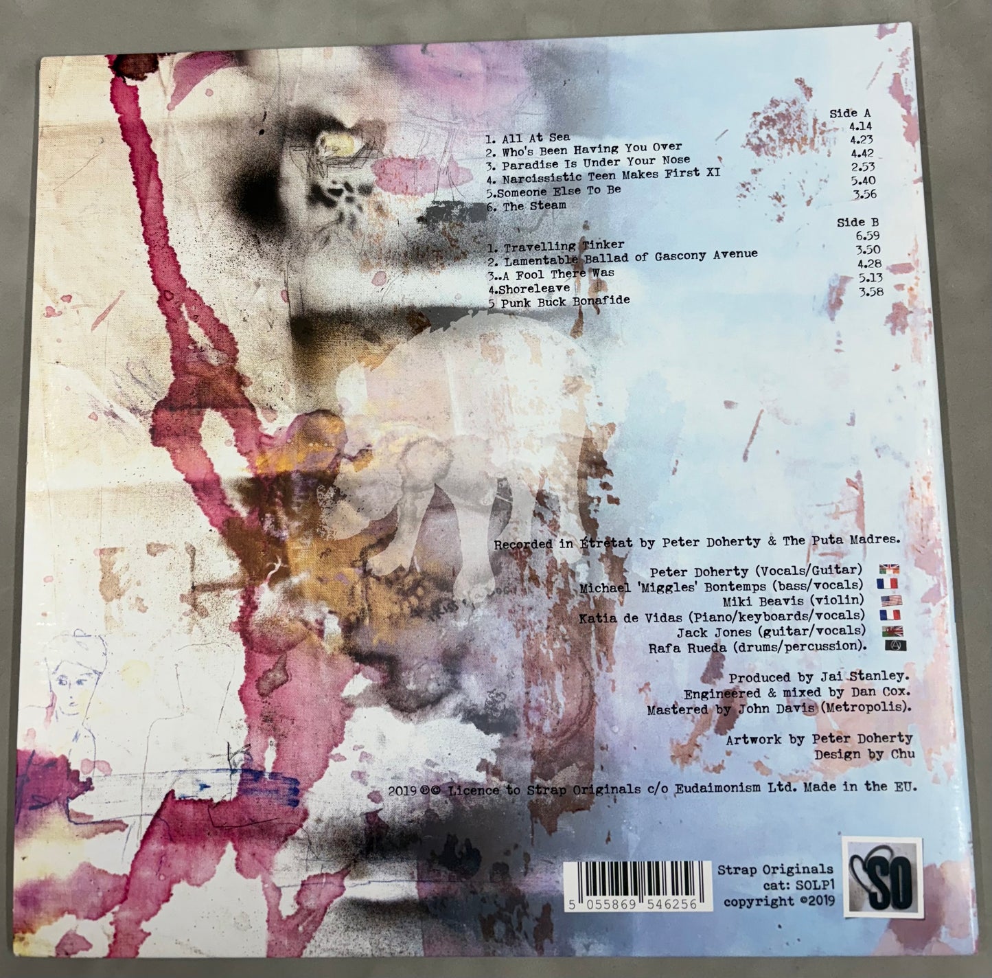 Peter Doherty Signed Peter Doherty & the Puta Madres 12'' Vinyl with COA