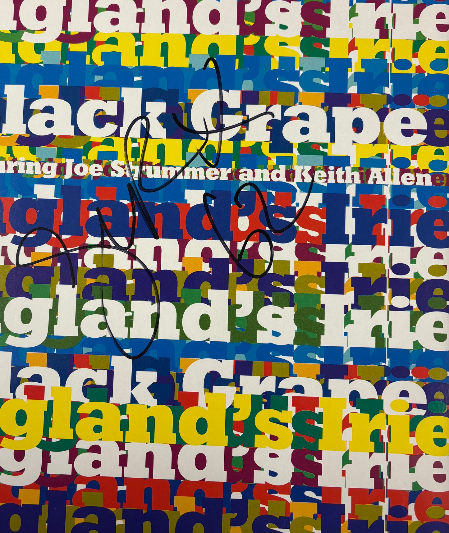 Shaun Ryder 'Black Grape' Signed England's Irie 12'' Vinyl with COA