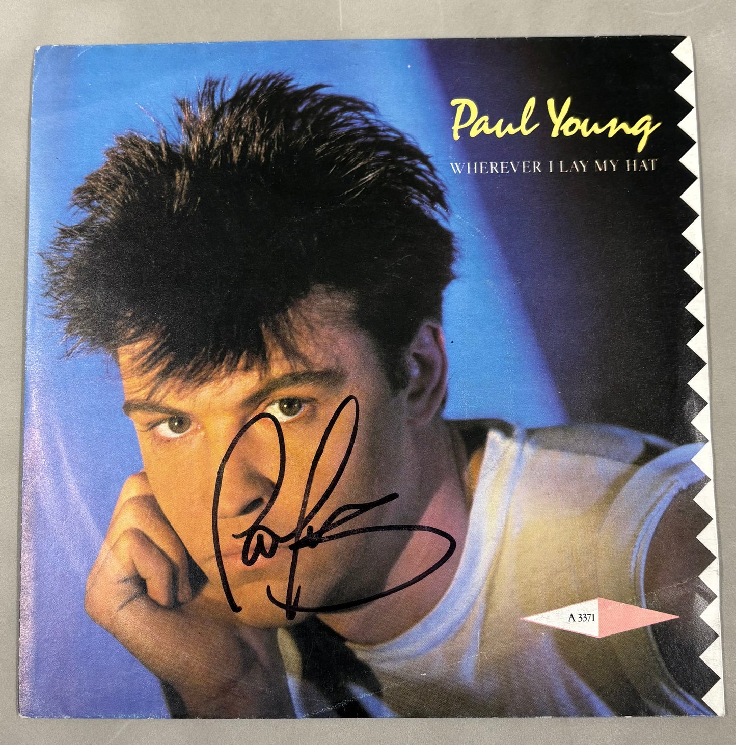 Paul Young Signed Wherever I Lay My Hat 7'' Vinyl with COA
