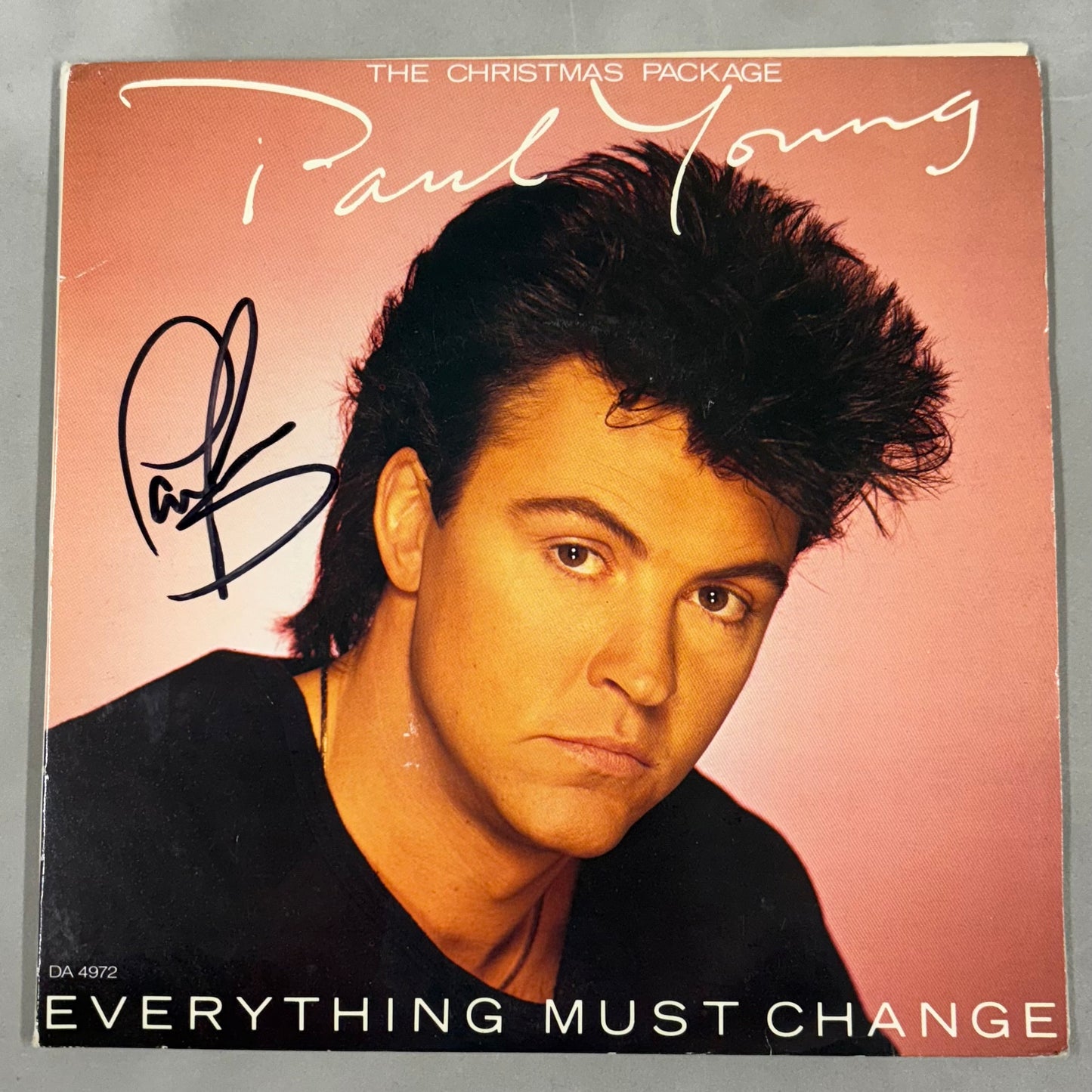 Paul Young Signed Everything Must Change (The Christmas Package)  7'' Vinyl with COA (1)
