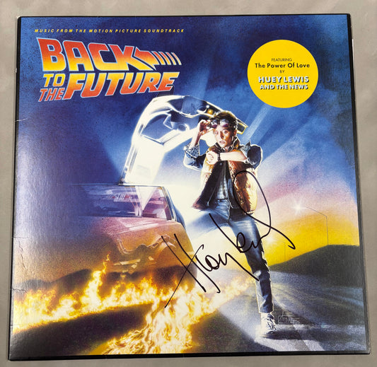 Huey Lewis Signed Back To The Future 12'' Vinyl with COA