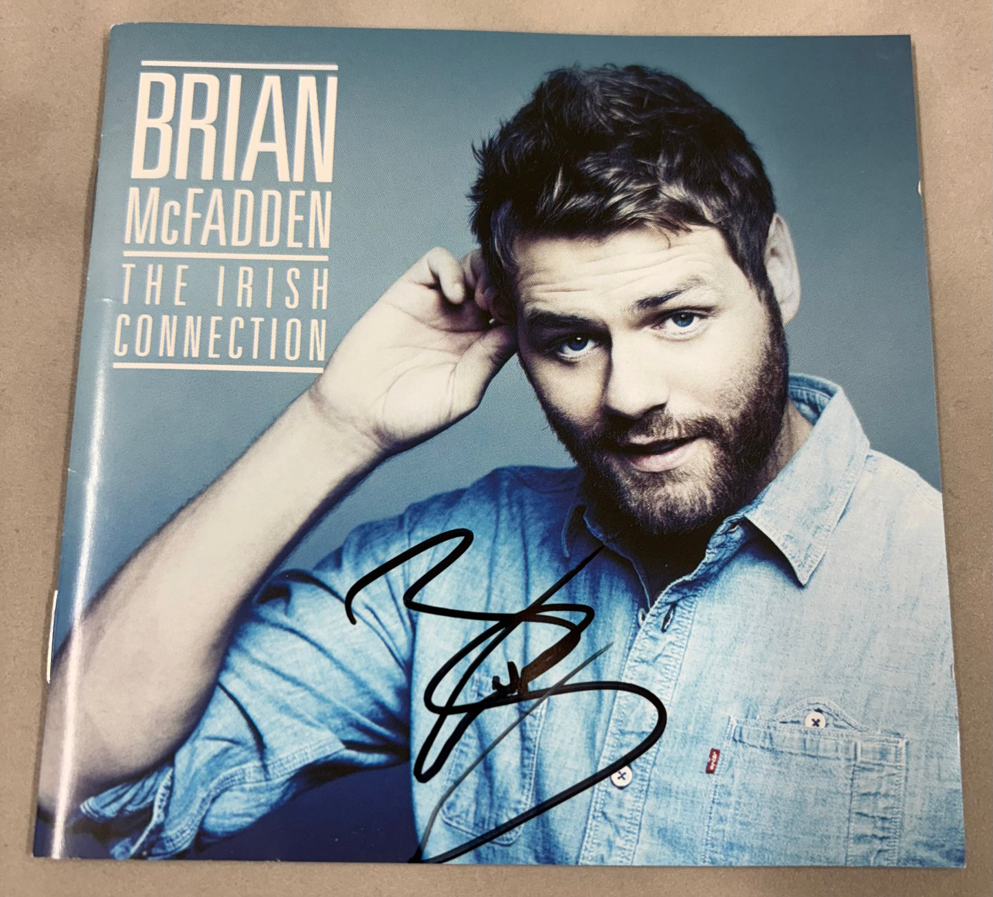 Brian McFadden 'Westlife' Signed 'The Irish Connection' CD Cover with COA