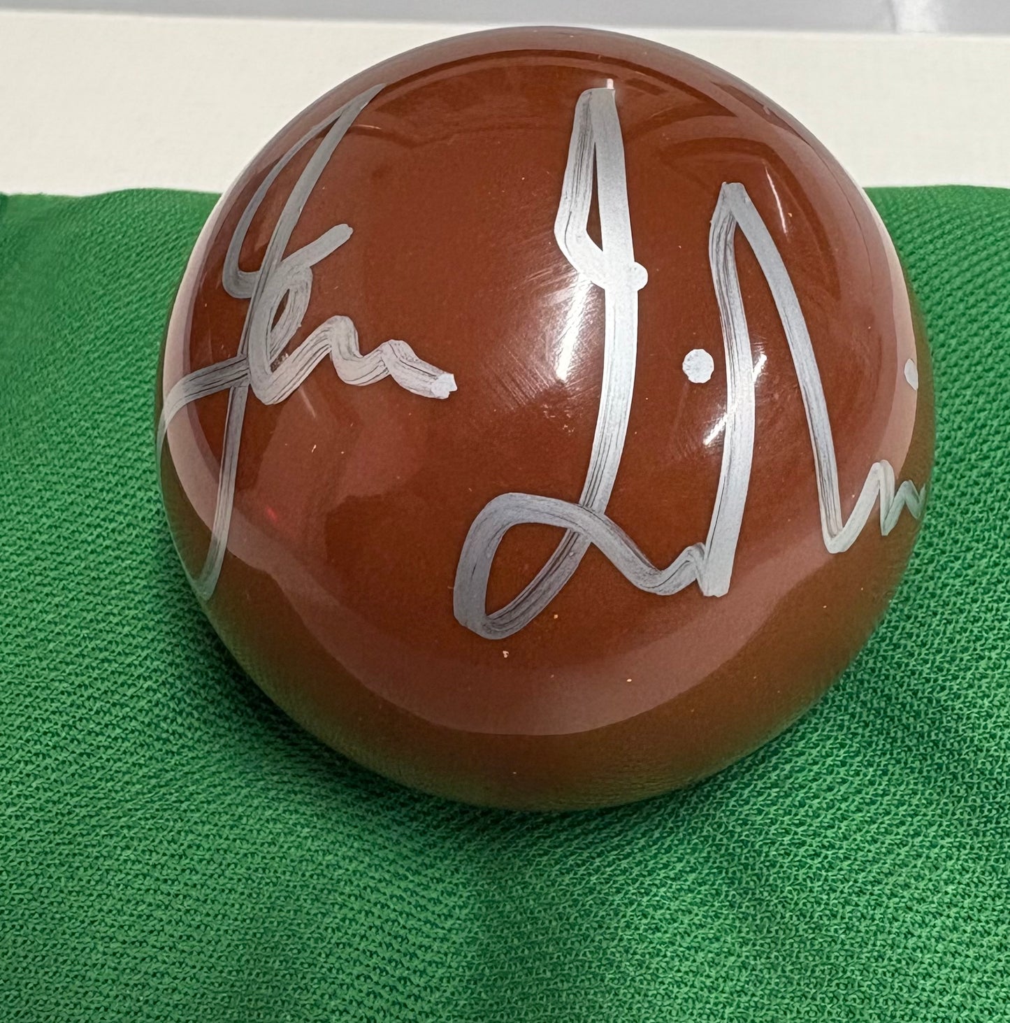 Jack Lisowski Signed BROWN Snooker Ball (Private Signing) + Dealer COA