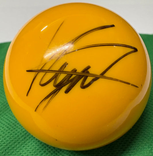 Kyren Wilson Signed YELLOW Snooker Ball + Dealer COA