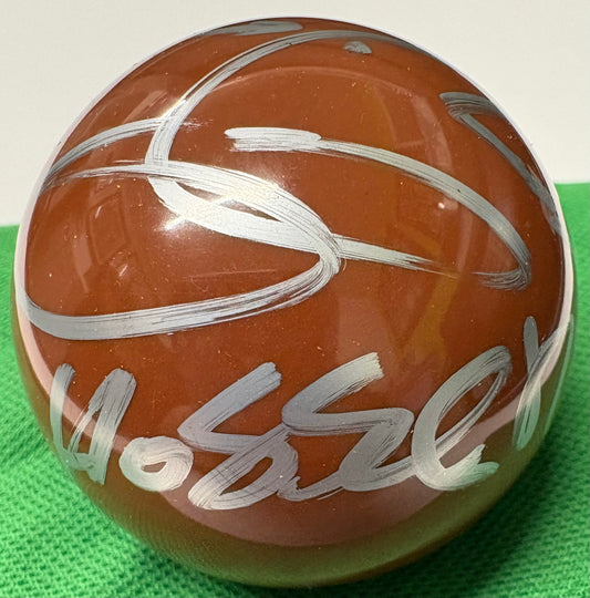 Hossein Vafaei Signed BROWN Snooker Ball + Dealer COA