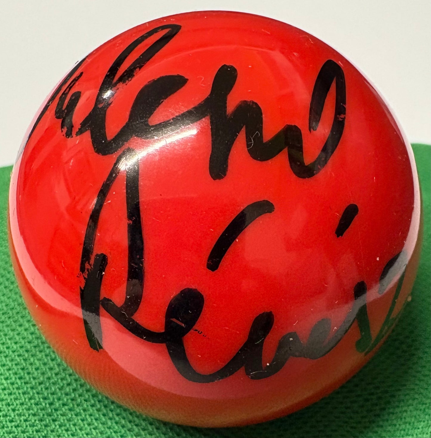 Bulcsú Révész Signed RED Snooker Ball + Dealer COA