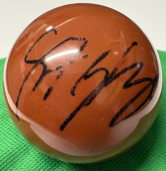 Stephen Maguire Signed BROWN Snooker Ball + Dealer COA
